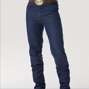 WRANGLER 936DEN Cowboy Cut Blue Jeans